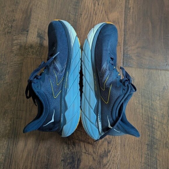Hoka One One Arahi 5 Rubber-Trimmed Mesh Running Sneakers - Blue Size 9 2E-Wide main image 5